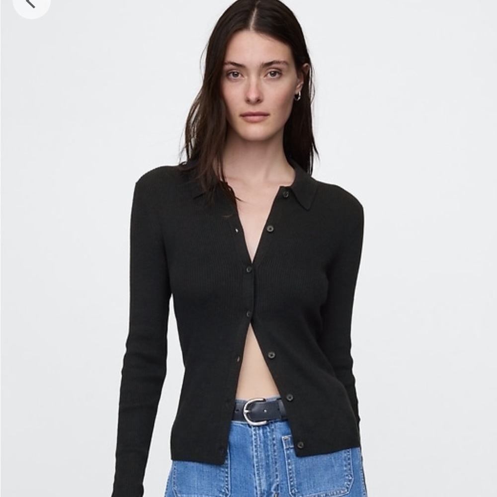 Gap Black Button-Up Cardigan